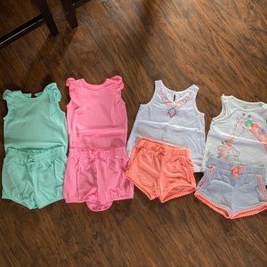 Bundle lot of summer outfits for baby girls size 24m